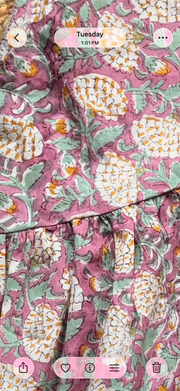 Blush bloom tunic top